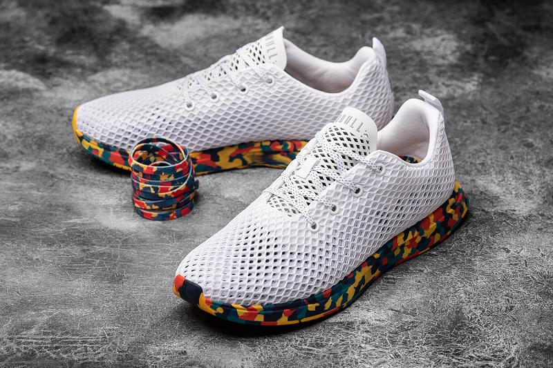 White Nobull Wild Marigold Mesh Runner Men's Running Shoes | CA C1094T